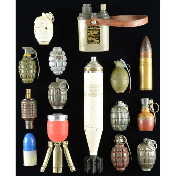 10+ DEWAT GRENADES, RIFLE GRENADES & OTHERS.