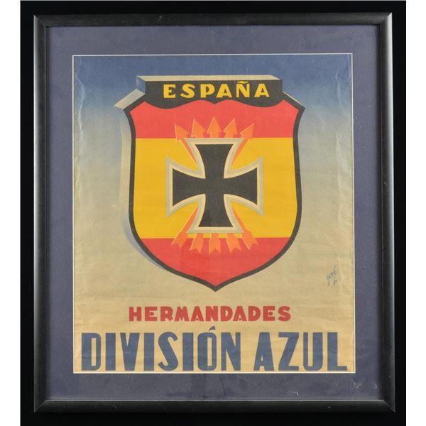 5 FRAMED SPANISH CIVIL WAR THEMED POSTERS & TWO