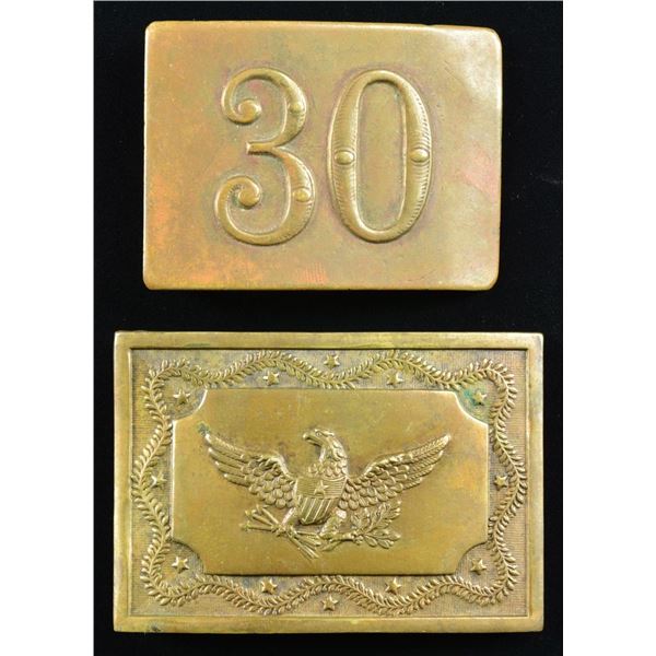 2 BELT BUCKLES OF THE 19th CENTURY.