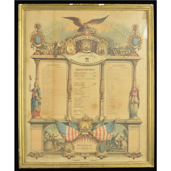 3 FRAMED POST CIVIL WAR RELATED PRINTS & PICTURES