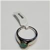 Image 2 : SILVER EMERALD(1.3CT)  RING (SIZE 9)