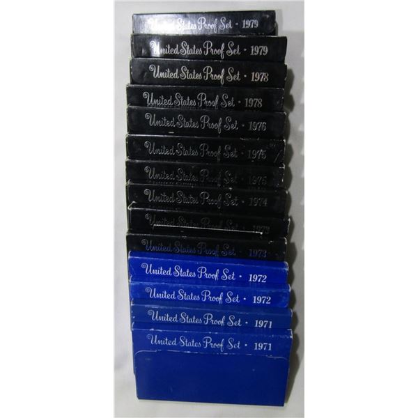 PROOF SET LOT FROM 70s ALL IN ORIG PACKAGING