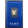 Image 1 : 1g PAMP SWISS GOLD BAR IN PLASTIC