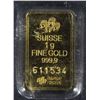 Image 3 : 1g PAMP SWISS GOLD BAR IN PLASTIC