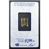 Image 4 : 1g PAMP SWISS GOLD BAR IN PLASTIC