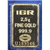Image 1 : 2.5g IGR GOLD BAR IN PLASTIC