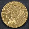 Image 1 : 1913 $2.50 GOLD INDIAN, XF