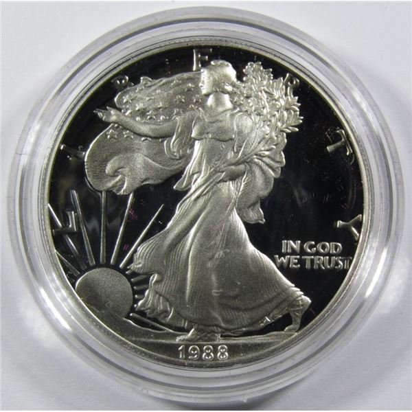 1988-S PROOF AMERICAN SILVER EAGLE