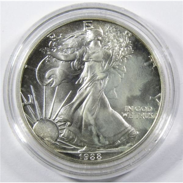 1988 UNC AMERICAN SILVER EAGLE