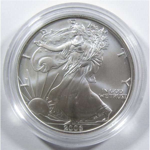 2006-W UNC AMERICAN SILVER EAGLE IN OGP