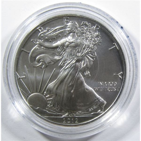 2012-W UNC AMERICAN SILVER EAGLE IN OGP