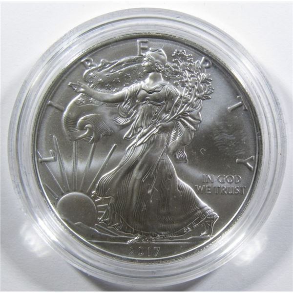 2017-W UNC AMERICAN SILVER EAGLE IN OGP