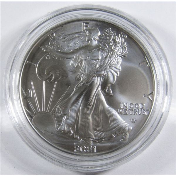 2021-W TYPE 2 UNC SILVER EAGLE IN OGP