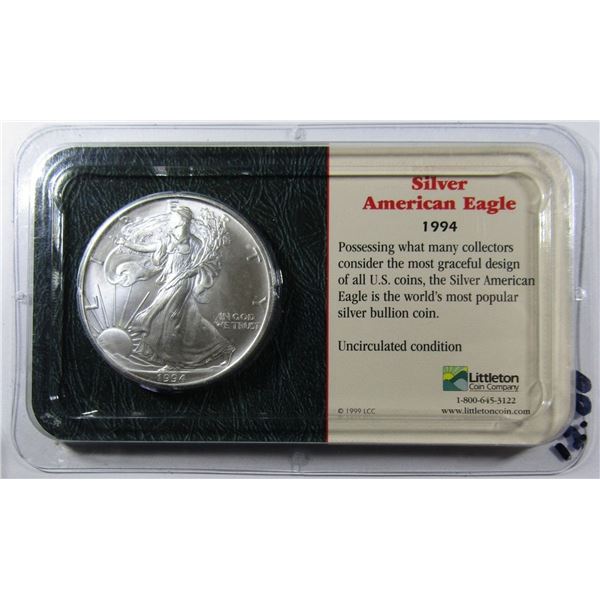1994 SILVER EAGLE BU IN LITTLETON PACK