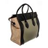 Image 3 : Celine Black Multicolor Suede Leather Micro Luggage Handbag