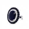 Image 1 : Oscar Friedman Cocktail Sapphire Ring