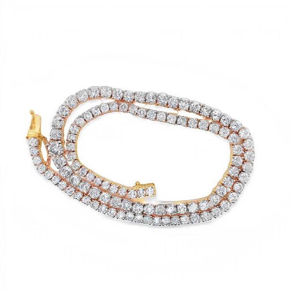 14K Tennis Necklace 16.45 ctw of Diamonds