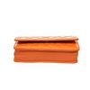 Image 4 : Chanel Orange Patent Leather Woc Flap Shoulder Bag