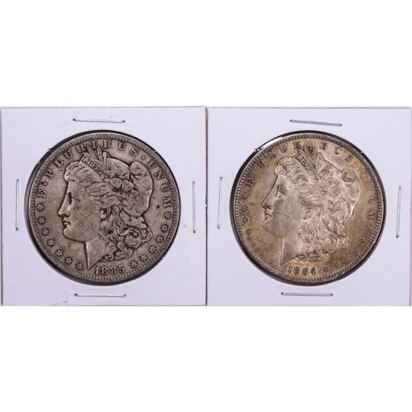 1884-1885 Morgan Silver Dollar Coin Collector's Set