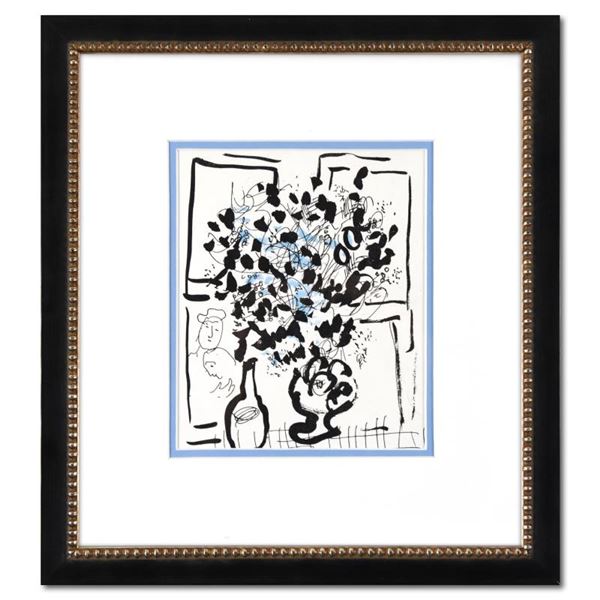 The Black and Blue Bouquet by Chagall (1887-1985)