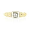 Image 4 : Antique 14k TT Gold 0.10 ctw Old Mine Cut Diamond Solitaire Petite Promise Ring