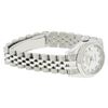 Image 4 : Rolex Ladies Stainless Steel White Roman Quickset Datejust 26MM Wristwatch