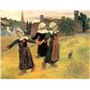 Image 1 : Paul Gauguin - Small Breton Women by Paul Gauguin