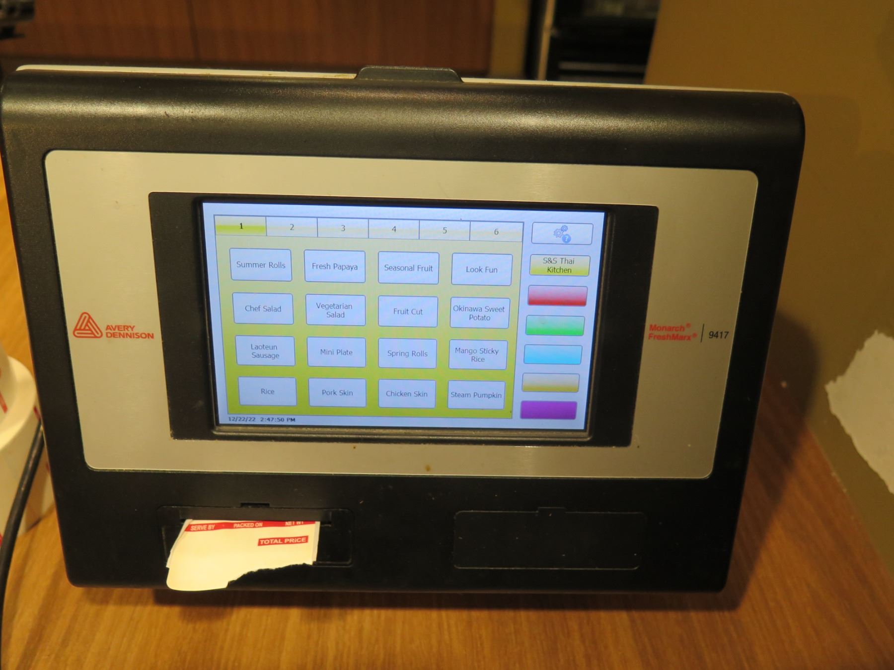 AveryDennison Monarch FreshMarx 9417 Food Label Printer w/ Multiple