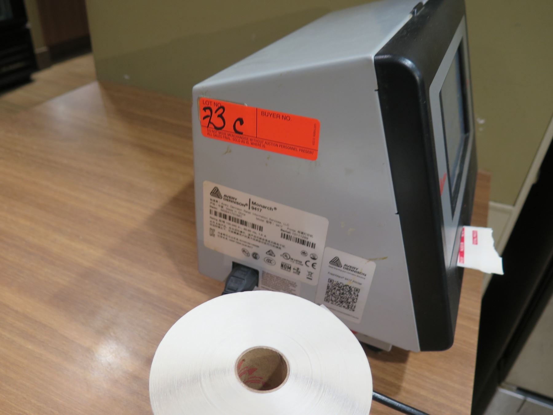 AveryDennison Monarch FreshMarx 9417 Food Label Printer w/ Multiple