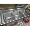 Image 2 : Advance Tabco Metal Single Faucet 3-Basin Sink 60"x27"x37"