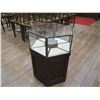 Image 2 : Locking Hexagon Shape Display Case w/ 6 Pull-Out Sections 29"x18"x44"H
