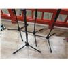 Image 2 : Qty 4 Metal Tripod Pole Microphone Stands