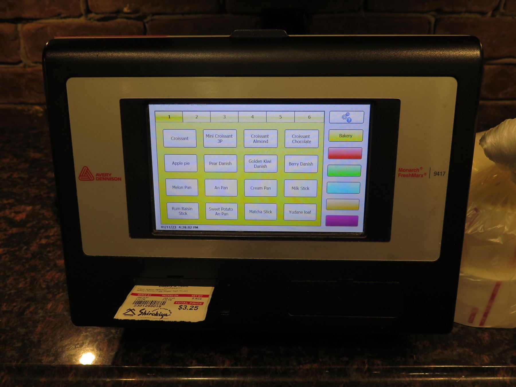 Avery Dennison Monarch FreshMarx 9417 Food Labeling System w/ Label Rolls