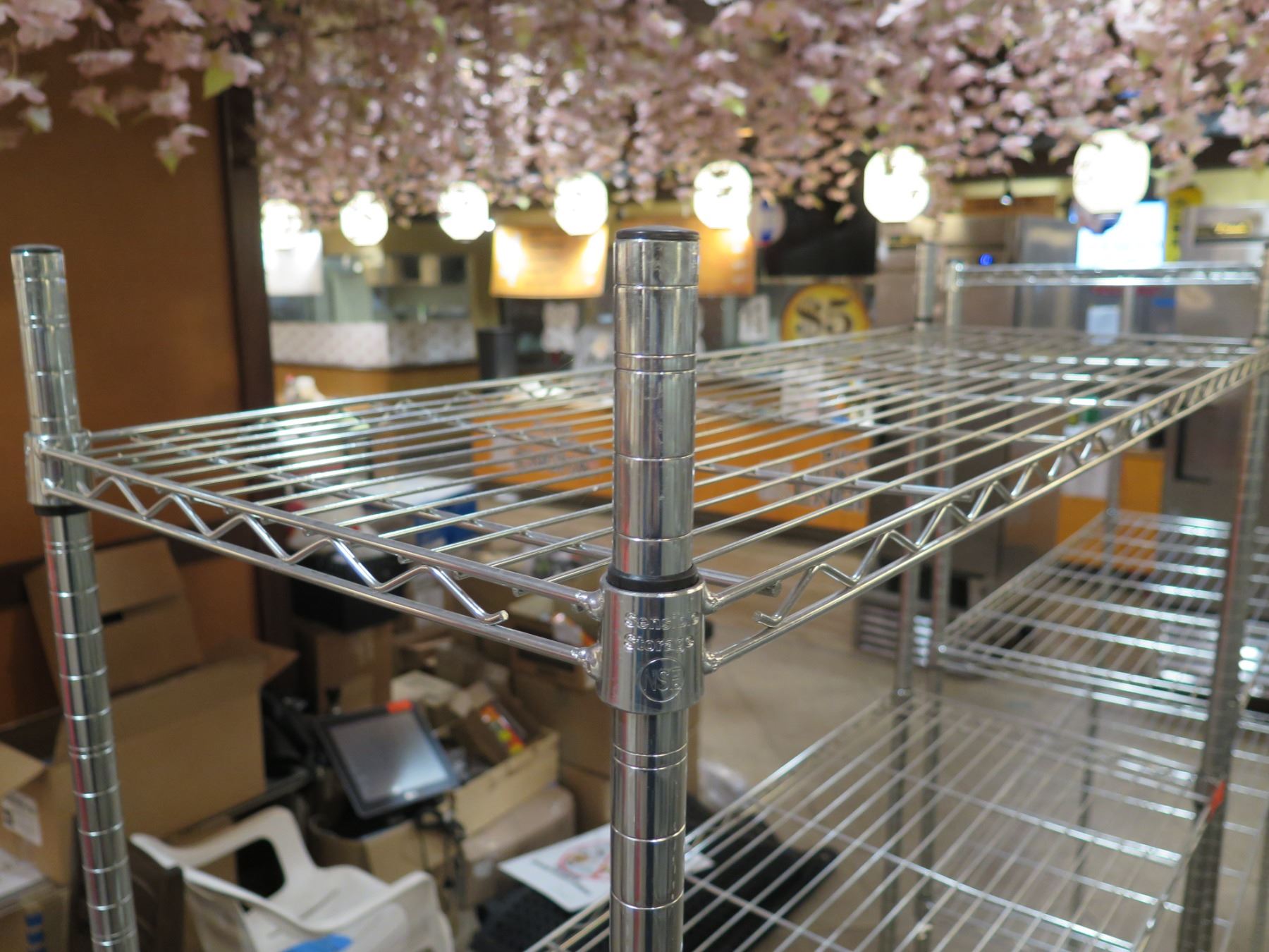 Sensible Storage NSF Wire Mesh 4-Tier Shelving Unit 48