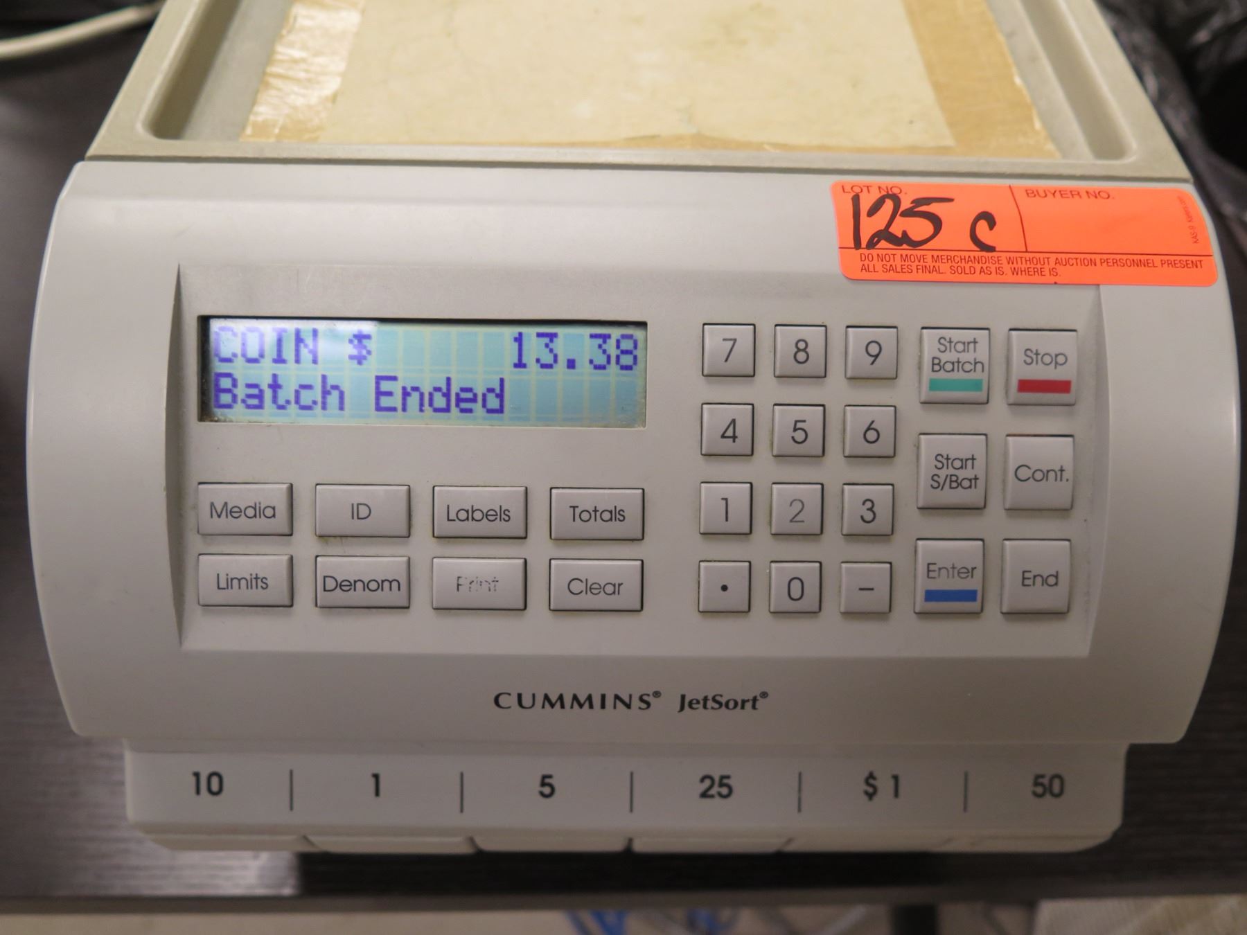 Cummins-Allison 1606 JetSort Coin Sorter Machine