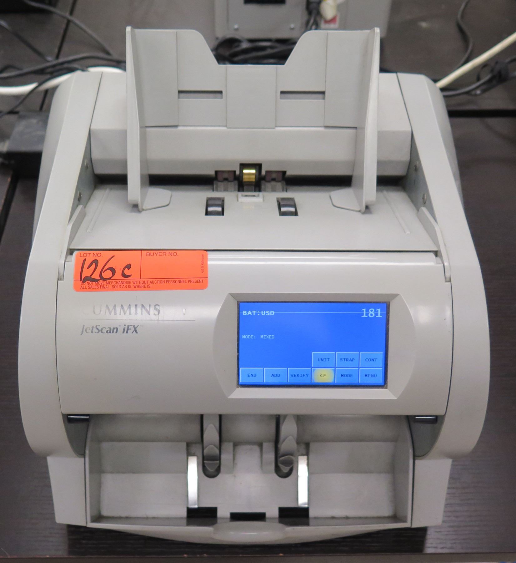 Cummins-Allison I101 JetScan iFX Currency Scanner