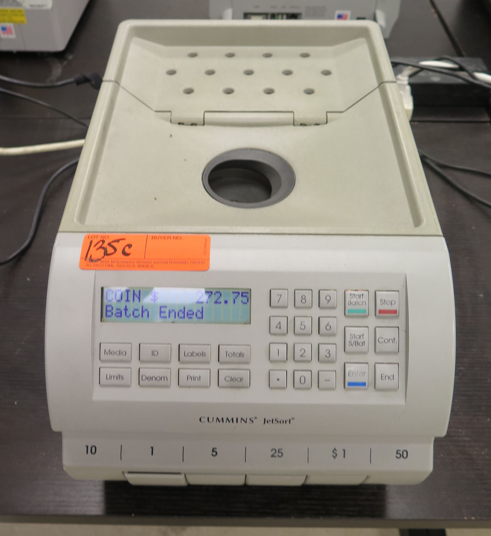 Cummins-Allison 1606 JetSort Coin Sorter Machine