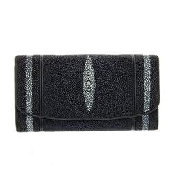 Ladies Multi-pelt Stingray Hide Clutch Purse Wallet (ACT-082)