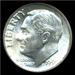 1950D Roosevelt Dime Graded PCGS MS66 FB (COI-4545)