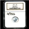 Image 3 : 1951 Roosevelt Dime Graded NGC MS66 FB (COI-4786)