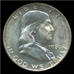 1960D Franklin Half Graded MS65 FBL (COI-4892)