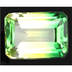 20.25ct Eye Clean Green & Yellow Emerald Cut Citrine (GEM-11801)