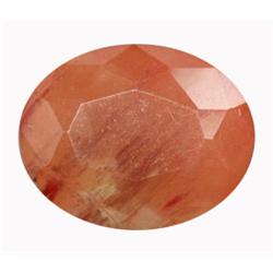 2.87ct Attractive Copper Orange Oval Cut Andesine (GEM-15507)