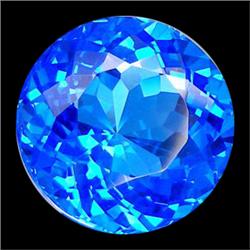 22.05ct  Brilliant Round Cornflower Blue Quartz (GEM-15688)