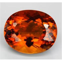 34.35ct Big Size  Red Orange Oval Cut Citrine  (GEM-16314)