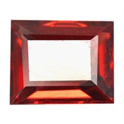 1.03ct Perfect Baguette Shape Blood Red Rhodolite Rare VS (GEM-16712)