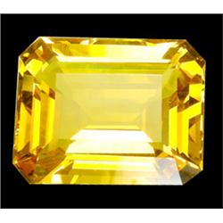 3ct Aaa Golden Yellow Octagon Cut Citrine (GMR-0480)
