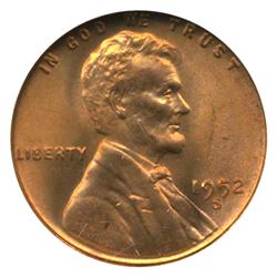 1952S Lincoln Cent NGC Graded MS67 RED (COI-4586)