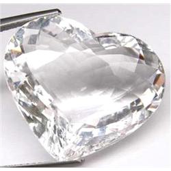 29ct Unheated Light Pink Morganite Heart AAA FLAWLESS Appraisal Est. $5858 (GEM-11543)