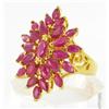 Image 2 : 4ct Natural Ruby Ladies Gold Vermeil Ring (JEW-1487)